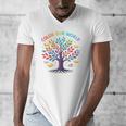 Color Our World Summer Reading Program 2025 Trippy Book Tree Men's V-Neck T-Shirt