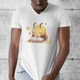 Cute Bee Reading Book Teacher Student Reader Graphic For Men Women Kids Men's V-Neck T-Shirt
