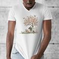Cute Fairy Reading Fairycore Aesthetic Book Lover Men's V-Neck T-Shirt
