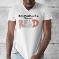 Cute Read Reading Day Book Lovers Teachers Students Kids Men's V-Neck T-Shirt