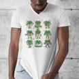 Cute Shamrock Reading Books St Patrick's Day Teacher Reading Men's V-Neck T-Shirt Cute Shamrock Reading Books St Patrick's Day Teacher Reading Men's V-Neck T-Shirt