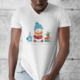 Cute Winter Cozy Snowman Reading Book Lovers Xmas Snowman Men's V-Neck T-Shirt Cute Winter Cozy Snowman Reading Book Lovers Xmas Snowman Men's V-Neck T-Shirt