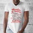Dark Romance Reader Reading Monster Romance Book Club Men's V-Neck T-Shirt Dark Romance Reader Reading Monster Romance Book Club Men's V-Neck T-Shirt