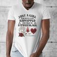 Dark Romance Smutt Book Merch Just A Good Girl STFUATTDLAGG Men's V-Neck T-Shirt Dark Romance Smutt Book Merch Just A Good Girl STFUATTDLAGG Men's V-Neck T-Shirt