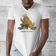 Dog Cooking The Books Men's V-Neck T-Shirt