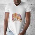 Easily Distracted By Cats And Books Cute Cat Sleeping Girls Men's V-Neck T-Shirt Easily Distracted By Cats And Books Cute Cat Sleeping Girls Men's V-Neck T-Shirt