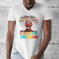 Education Is Freedom Afro Books Men's V-Neck T-Shirt Education Is Freedom Afro Books Men's V-Neck T-Shirt