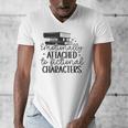 Emotionally Attached To Fictional Characters Banned Books Men's V-Neck T-Shirt Emotionally Attached To Fictional Characters Banned Books Men's V-Neck T-Shirt