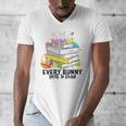 Every Bunny Loves To Read Easter Cute Reading Books Lover Men's V-Neck T-Shirt