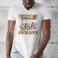 Everyone Communicates Differently Book Teacher Outfit Men's V-Neck T-Shirt