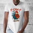F-Caw-F Rooster F Awk F Chicken Coffee Romance Books Lover Men's V-Neck T-Shirt