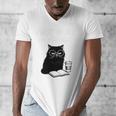 First Of All I’m A Delight Cute Cat Books Coffee Humor Men's V-Neck T-Shirt First Of All I’m A Delight Cute Cat Books Coffee Humor Men's V-Neck T-Shirt