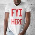 Fyi Introvert Here Raglan Baseball Tee Men's V-Neck T-Shirt Fyi Introvert Here Raglan Baseball Tee Men's V-Neck T-Shirt