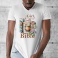 Girl Read Your Bible Christian Faith Jesus Book Men's V-Neck T-Shirt