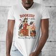 Halloween Bookish Witchy Book Club Hot Girls Read Men's V-Neck T-Shirt Halloween Bookish Witchy Book Club Hot Girls Read Men's V-Neck T-Shirt