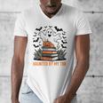 Haunted By My TBR Boo Halloween Book Lover Librarian Men's V-Neck T-Shirt