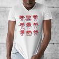 Heart Holding Reading Books Valentine Teacher Book Lover Men's V-Neck T-Shirt