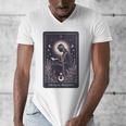High Priestess Tarot Art Celestial Mystic Book Lover Men's V-Neck T-Shirt