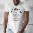 I’d Rather Be Reading Minimal Book Lover Arch Men's V-Neck T-Shirt I’d Rather Be Reading Minimal Book Lover Arch Men's V-Neck T-Shirt
