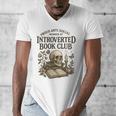 Introverted Book Club Member Anti Social Reader Men's V-Neck T-Shirt Introverted Book Club Member Anti Social Reader Men's V-Neck T-Shirt