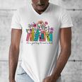 It's A Good Day To Read A Book Floral Book Lovers Librarian Men's V-Neck T-Shirt