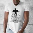It's Too Nonfictiony Outside Book Dragon Reading Fantasy Era Men's V-Neck T-Shirt