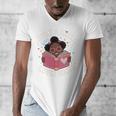Just A Girl Who Loves Books Cute African American Afro Men's V-Neck T-Shirt Just A Girl Who Loves Books Cute African American Afro Men's V-Neck T-Shirt
