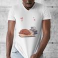 Just a Girl Who Loves Dogs Books Coffee T-Shirt Men's V-Neck T-Shirt