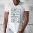 Just One More Chapter Blue Book Lover Reading Quote Men's V-Neck T-Shirt