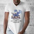 Just One More Chapter Book Dragon Reading Book Lover Bookish Men's V-Neck T-Shirt Just One More Chapter Book Dragon Reading Book Lover Bookish Men's V-Neck T-Shirt