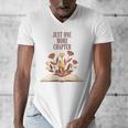 Just One More Chapter Book Lovers Floral Men's V-Neck T-Shirt Just One More Chapter Book Lovers Floral Men's V-Neck T-Shirt