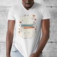 Just One More Chapter Book Reading Floral Teacher Book Lover Men's V-Neck T-Shirt Just One More Chapter Book Reading Floral Teacher Book Lover Men's V-Neck T-Shirt