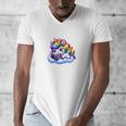 Just One More Chapter Bookish Book Unicorn Reading Book Men's V-Neck T-Shirt