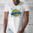Kindness Is My Superpower Retro Comic Book T-Shirt Men's V-Neck T-Shirt