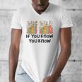 If You Know You Know 6 7 Reading Books Merry Christmas Men's V-Neck T-Shirt
