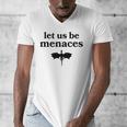 Let Us Be Menaces Dragon Book Lover Men's V-Neck T-Shirt