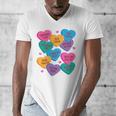 Librarian Shirt Valentines Book Worm Reading Tshirt Premium Tri-Blend Men's V-Neck T-Shirt