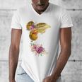And Into The Library She Goes Book Lover Reading Bookworm Men's V-Neck T-Shirt