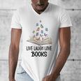 Live Laugh & Love Books Reading Butterfly Book Lover Bookish Premium Men's V-Neck T-Shirt Live Laugh & Love Books Reading Butterfly Book Lover Bookish Premium Men's V-Neck T-Shirt