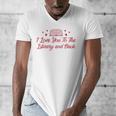 I Love You To The Library And Back Book Lover Quote Men's V-Neck T-Shirt