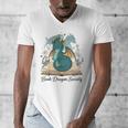 Magical Book Dragon Fantasy Reading Enthusiast Art Men's V-Neck T-Shirt Magical Book Dragon Fantasy Reading Enthusiast Art Men's V-Neck T-Shirt