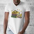 Mardi Gras Book Lover Reading Reader Men Women Kids Men's V-Neck T-Shirt