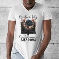 Meadows Baby Our Last Name Is Meadows Dark Romance Smut Book Men's V-Neck T-Shirt