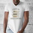 Minimalist Book Lover Pun Humor For Bookworms Librarians Art Premium Tri-Blend Men's V-Neck T-Shirt