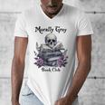 Morally Grey Book Club Gothic Vintage Style Men's V-Neck T-Shirt Morally Grey Book Club Gothic Vintage Style Men's V-Neck T-Shirt