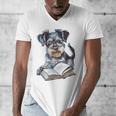 Nerdy Schnauzer Dog Book Lover Glasses Cute Pet For Men Women Kids Men's V-Neck T-Shirt Nerdy Schnauzer Dog Book Lover Glasses Cute Pet For Men Women Kids Men's V-Neck T-Shirt