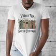 I Have No Shelf Control Book Lover Pun Reader Humor Men's V-Neck T-Shirt