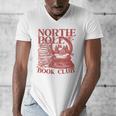 North Pole Book Club Christmas Men's V-Neck T-Shirt North Pole Book Club Christmas Men's V-Neck T-Shirt