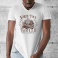 North Pole Book-Club Hot Cocoa Served Daily Christmas Book Men's V-Neck T-Shirt North Pole Book-Club Hot Cocoa Served Daily Christmas Book Men's V-Neck T-Shirt