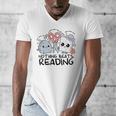 Nothing Beats Reading Rock Paper Scissors Book Lover Teacher Men's V-Neck T-Shirt Nothing Beats Reading Rock Paper Scissors Book Lover Teacher Men's V-Neck T-Shirt